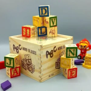 Alphabets Wooden Blocks-Educational Toys-48 Pieces