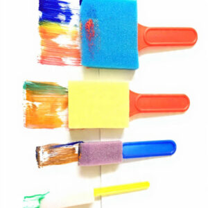 Assorted Foam Paint Brush Set (4 Pieces)