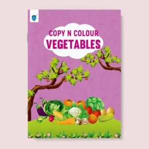 Copy N Colour Vegetables Coloring Book