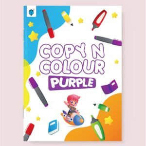 Copy N Colour Purple Coloring Book